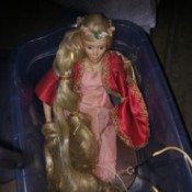Identifying a Porcelain Doll - doll with long blond hair