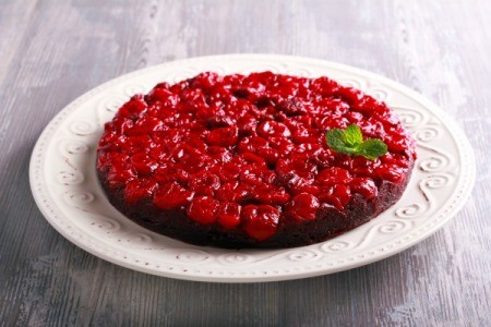Sour Cherry Upside Down Cake.