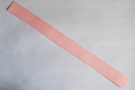 Cute Little Paper Bird Craft - cut a rose pink strip of cardstock