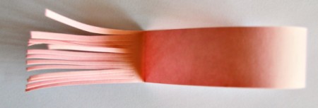 Cute Little Paper Bird Craft - cut incisions into the tail to make feathers