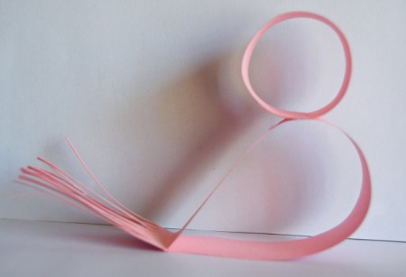 Cute Little Paper Bird Craft - glue head to the body