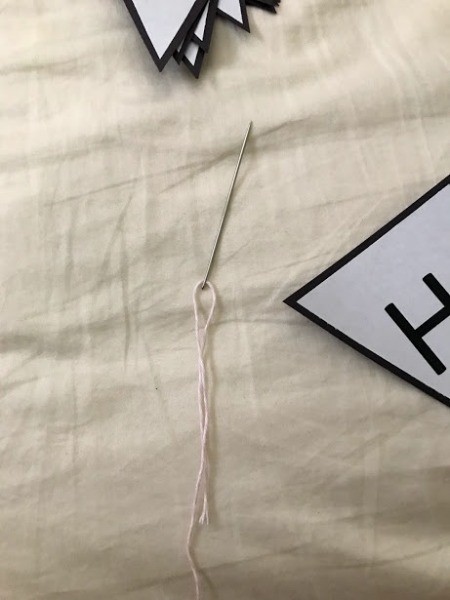 Happy Birthday Printable Banner - thread the needle