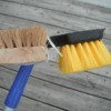 Make Your Own Gutter Guard Sweeper - homemade gutter guard cleaning brush assembly