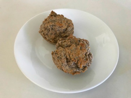 Lemon Poppyseed Muffins on plate