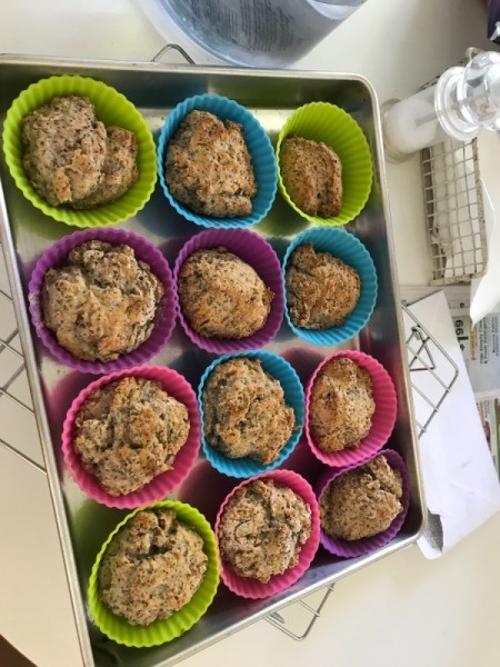 Lemon Poppyseed Muffins cooling on rack