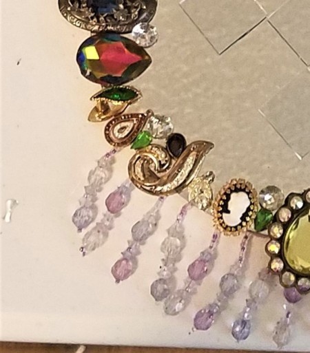 BeJeweled' Mirror - closeup