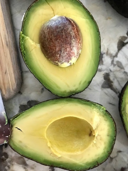Avocado halved