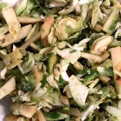 Brussels Sprouts, Apple & Avocado Salad