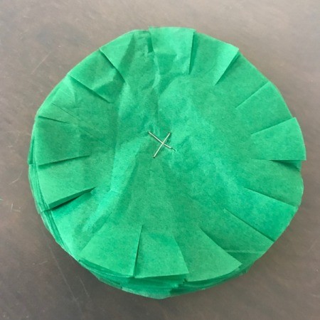 Tissue Paper Flower Bow - slits