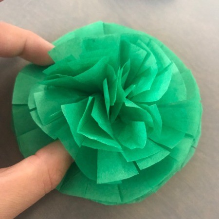 Tissue Paper Flower Bow = continuing