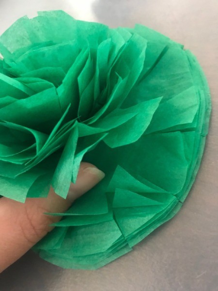 Tissue Paper Flower Bow - fluff as you go