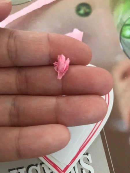 Upcycled Coupon to Birthday Card - crumple the tissue strips into balls