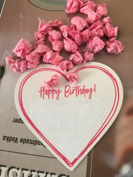 Upcycled Coupon to Birthday Card - continue until you have quite a few