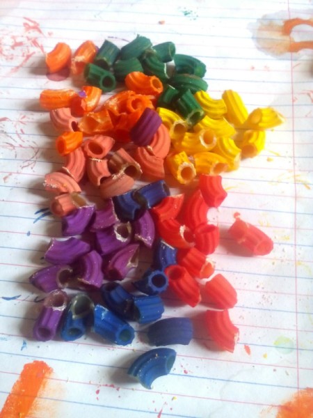 Pasta Bracelet - cut each piece in half