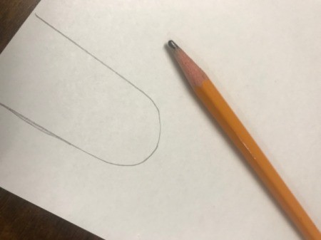 Paper Bowl Pet Turtle Decoration - sketch of leg