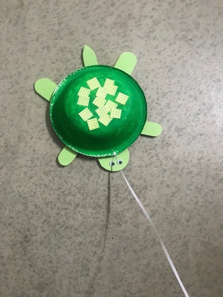 Paper Bowl Pet Turtle Decoration - ready to play