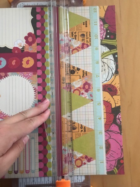 Happy Birthday Gift Bag - paper on cutter