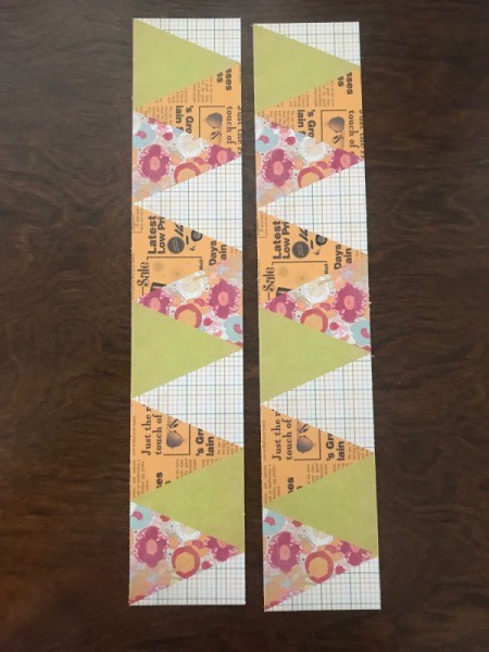 Happy Birthday Gift Bag - cut strips of paper