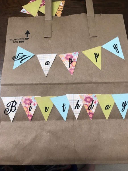 Happy Birthday Gift Bag - bag with printed wording