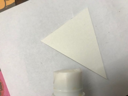 Happy Birthday Gift Bag - apply glue to the back of the triangles