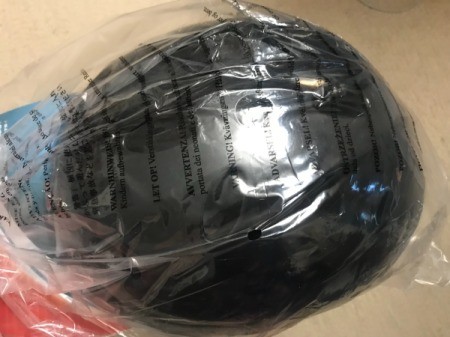 Happy Birthday Gift Bag - helmet gift