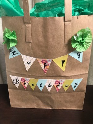 Happy Birthday Gift Bag - filled bag