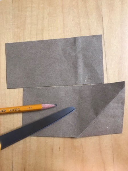 Simple Tassel Bow Gift Topper - cut two pieces of scrap paper for the tassels