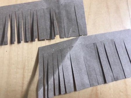 Simple Tassel Bow Gift Topper - two snipped pieces of paper for tassle