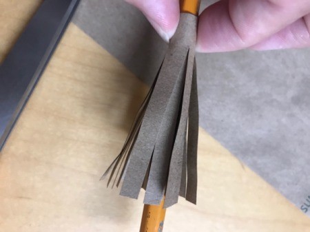 Simple Tassel Bow Gift Topper - tape the top