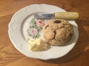 Barley Potato Scone on plate