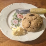 Barley Potato Scone on plate