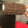 brushing through hair