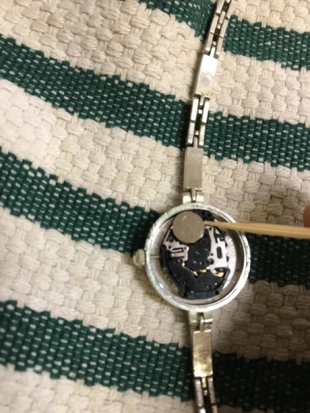 Replacing Your Watch Battery - once battery is exposed use a non-metal tool to pop it out