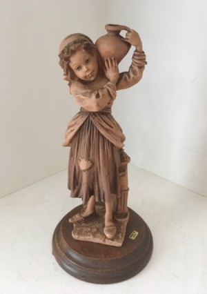 Is This a Real Giuseppe Armani Capodimonte Figurine? - girl carrying a jug on her shoulder