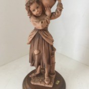 Is This a Real Giuseppe Armani Capodimonte Figurine? - girl carrying a jug on her shoulder