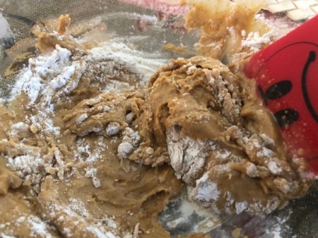 mixing wet and dry ingredients