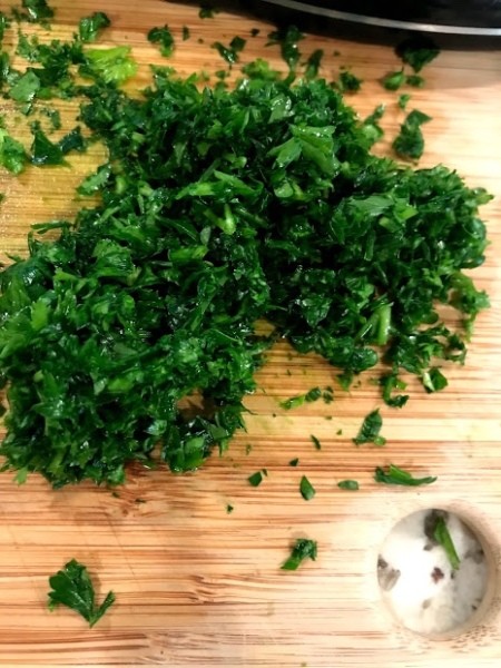 chopped parsley