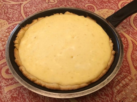 finished Stovetop Cheese Tart
