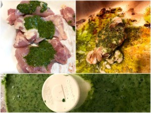 Chimichurri Inspired Sauce collage