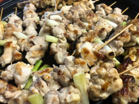 cooked Skewered Chicken