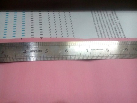 Paper Card Organizer - mark the last piece of same color paper with the distance and size of the pockets