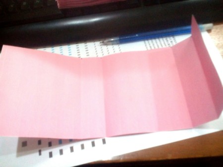 Paper Card Organizer - make folds so that this piece can be wrapped around the pocket assembly