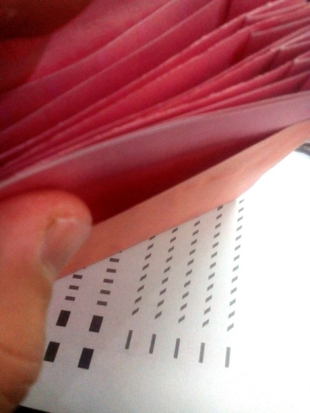 Paper Card Organizer - space for flap