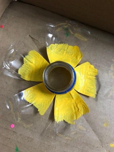 Photo Clip Banner - two tone yellow section