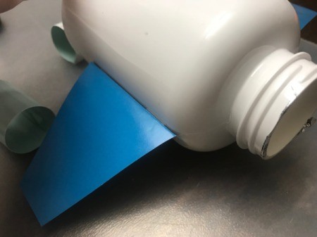 Travel Fund - Airplane Piggy Bank - tape on wings