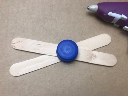Travel Fund - Airplane Piggy Bank - make prop with craft sticks and water bottle cap