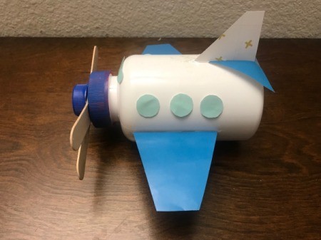 Travel Fund - Airplane Piggy Bank - side windows