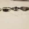 Cleaning Silver Rings After a House Fire - blackened silver rings