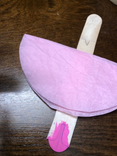 Ballerina Craft Stick - paint on shoes