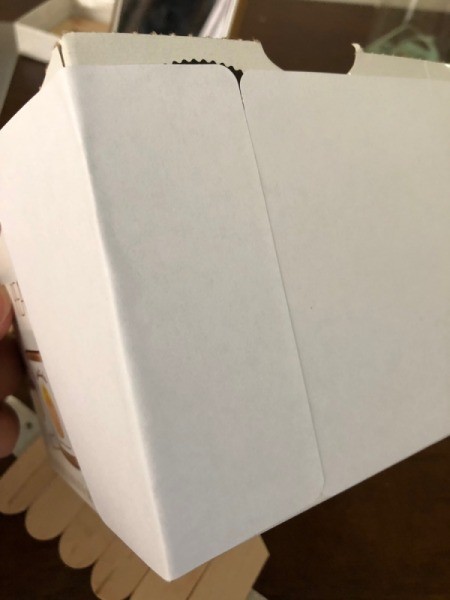 Upcycled Cardboard Box to Gift Basket - paint box or cover with Trueblock labels to cover the wording on box